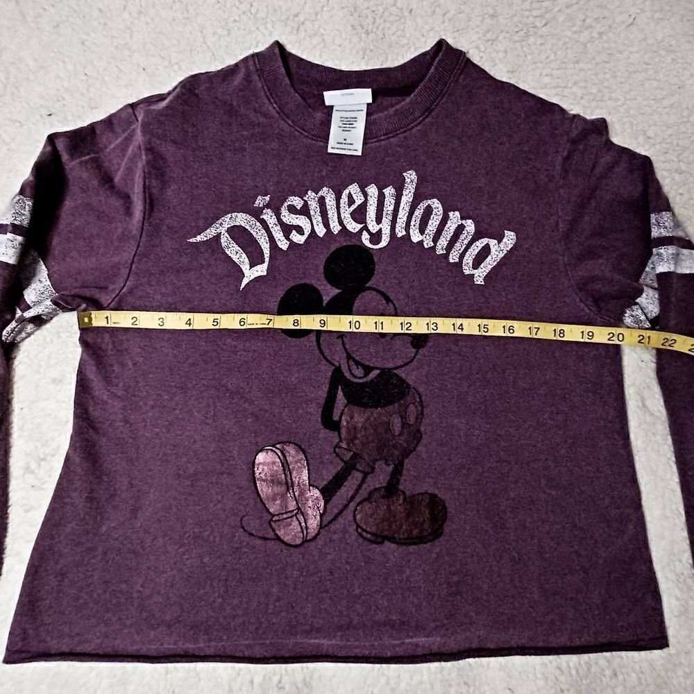 Disney ~ Womens Crop Sweater Purple Mickey Mouse - Picture 5 of 6